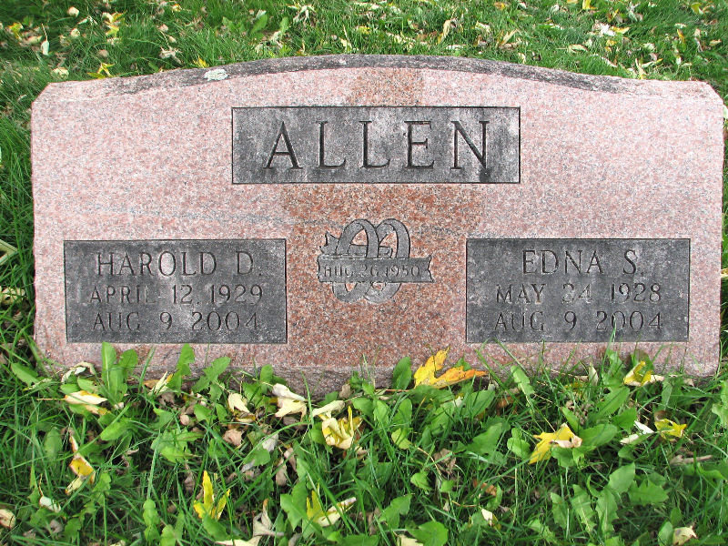 Allen, Harold D and Edna S- Franklin CCC Cemetery 2010 - Copy