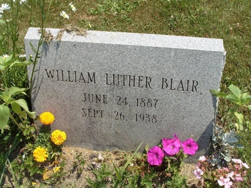 Blair, William Luther - Tombstone
