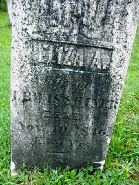 Eliza Ann Taylor Shiner Headstone