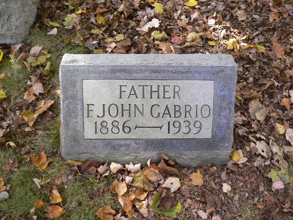Gabrio, Francis John (1886-1939)-stone
