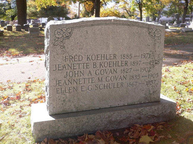 Govan, John A. (b.1827) & Jeannette M. (Aikman) et al-stone