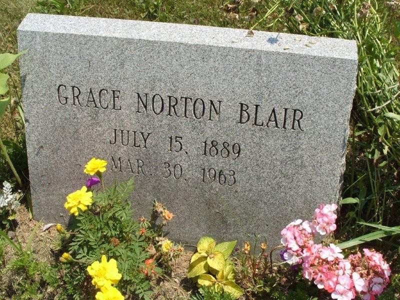 Grace (Norton) Blair tombstone