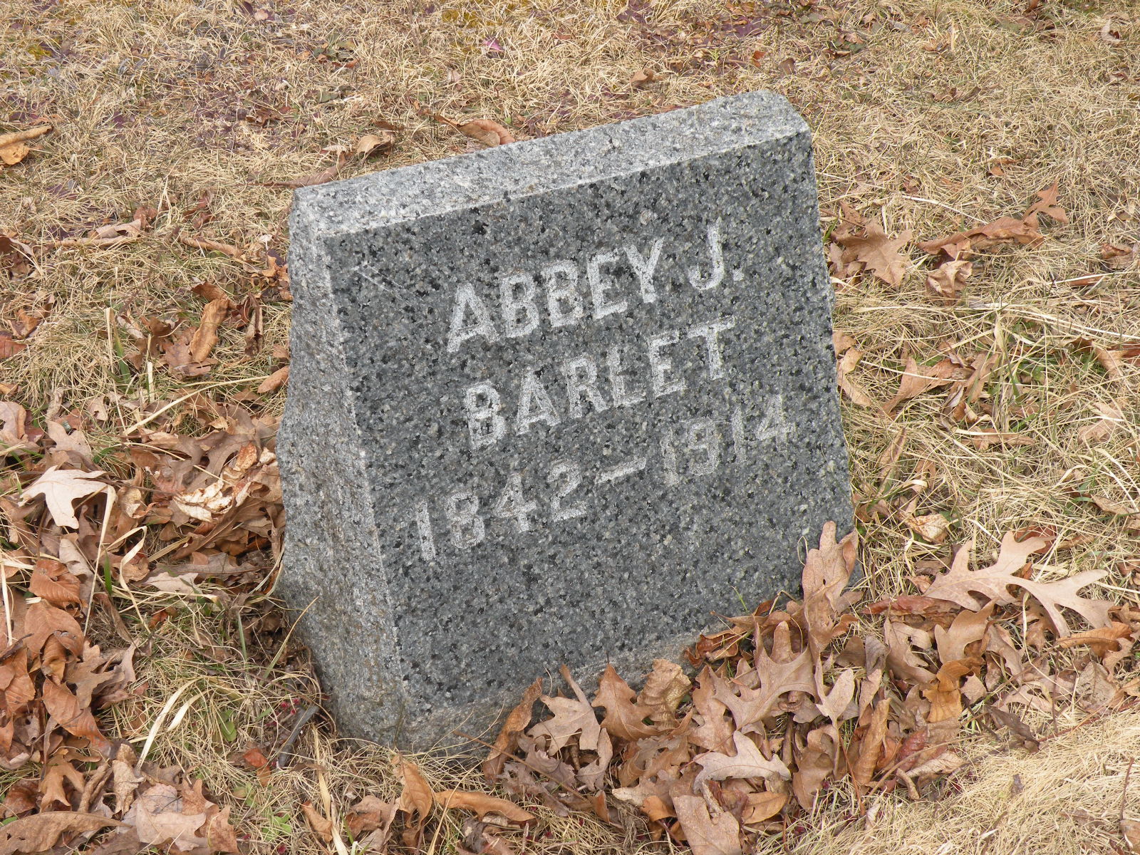 Headstone - Abbey J Barlet