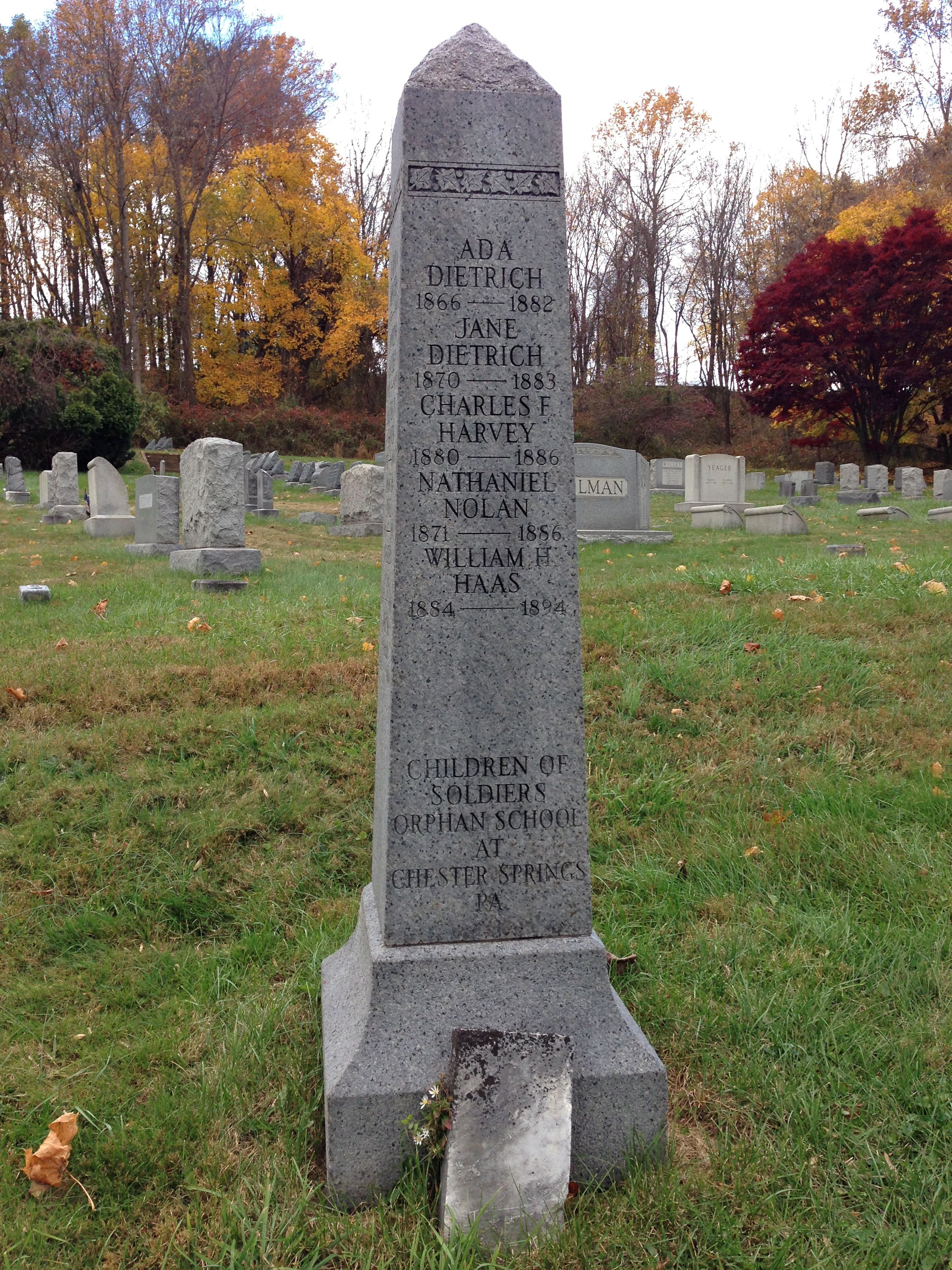 Headstone - Children of Soldiers Orphan School