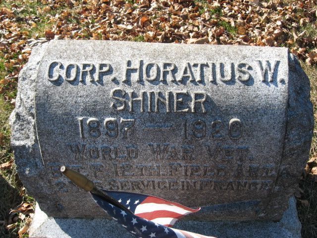 Headstone - Corp. Horatius W Shiner