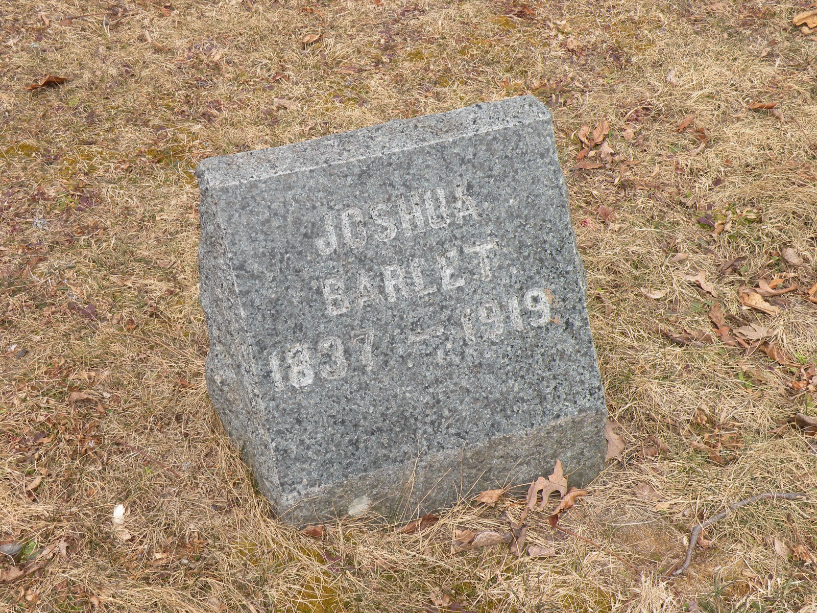 Headstone - Joshua Barlet