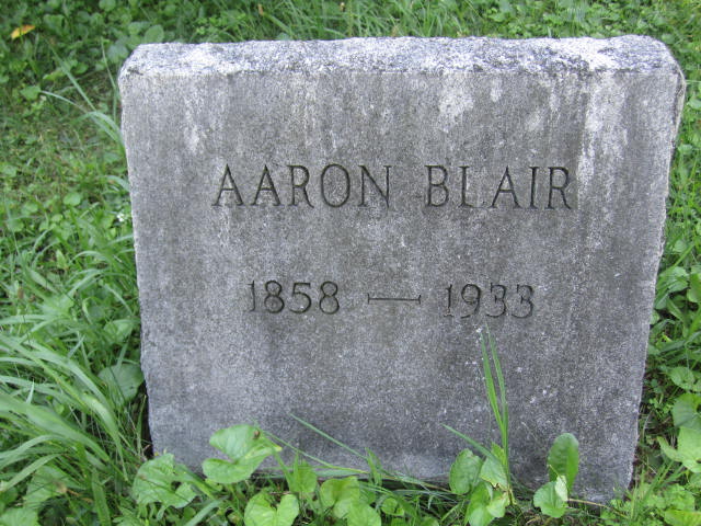 Headstone: Aaron Blair