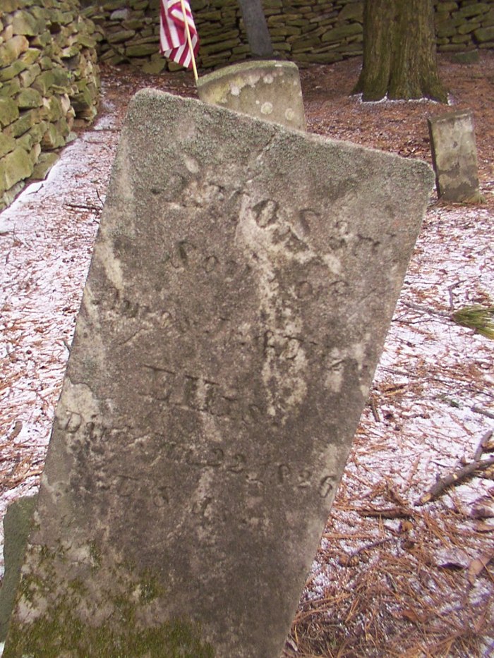 Headstone: Amos Ellis