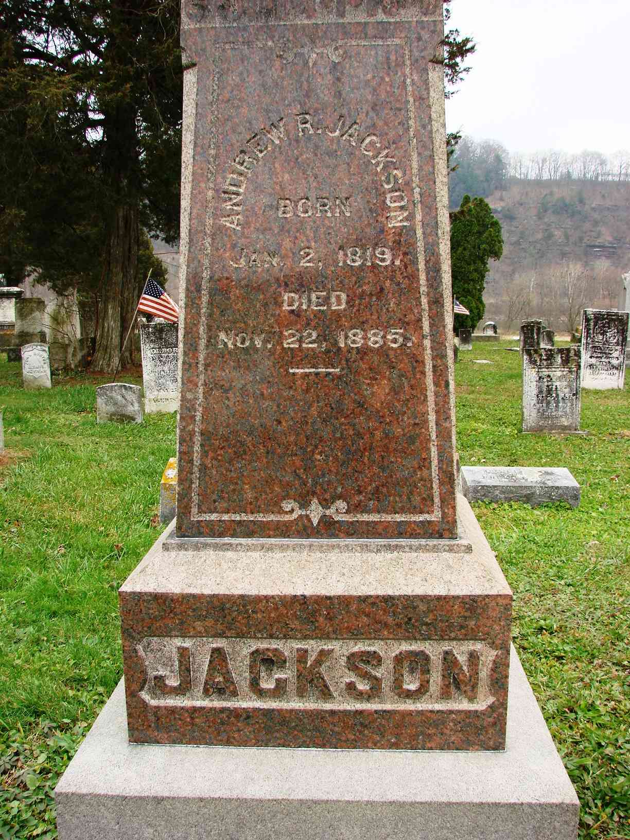 Headstone: Andrew Jackson