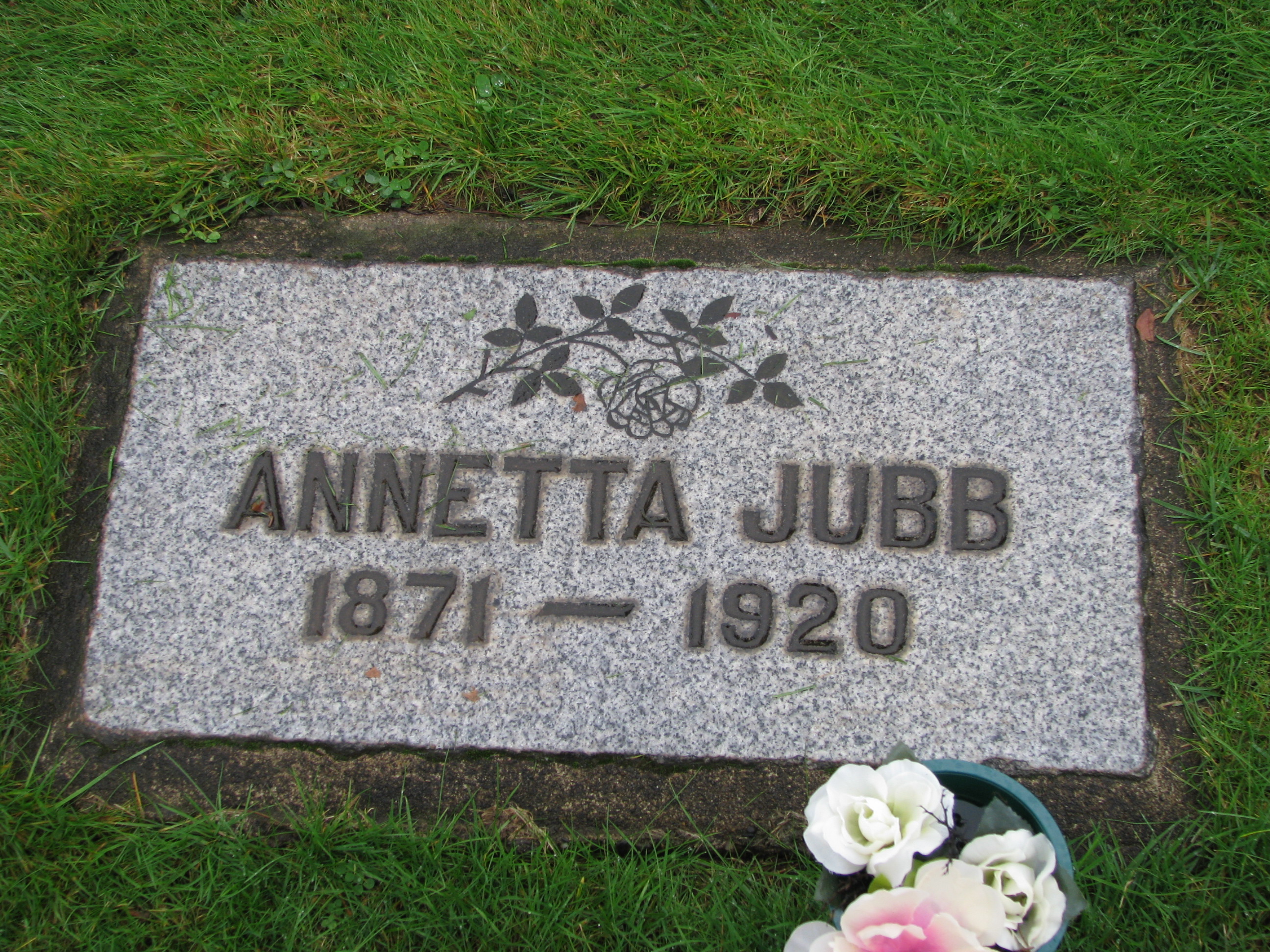 Headstone: Annetta Jubb