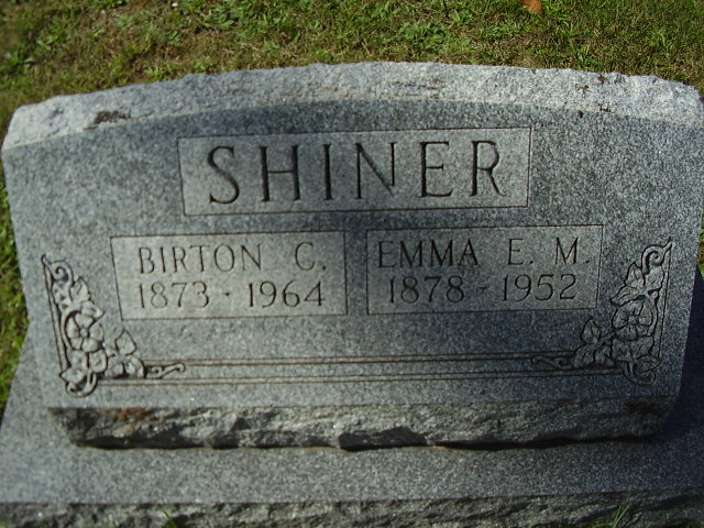 Headstone:  Birton C & Emma E.M.