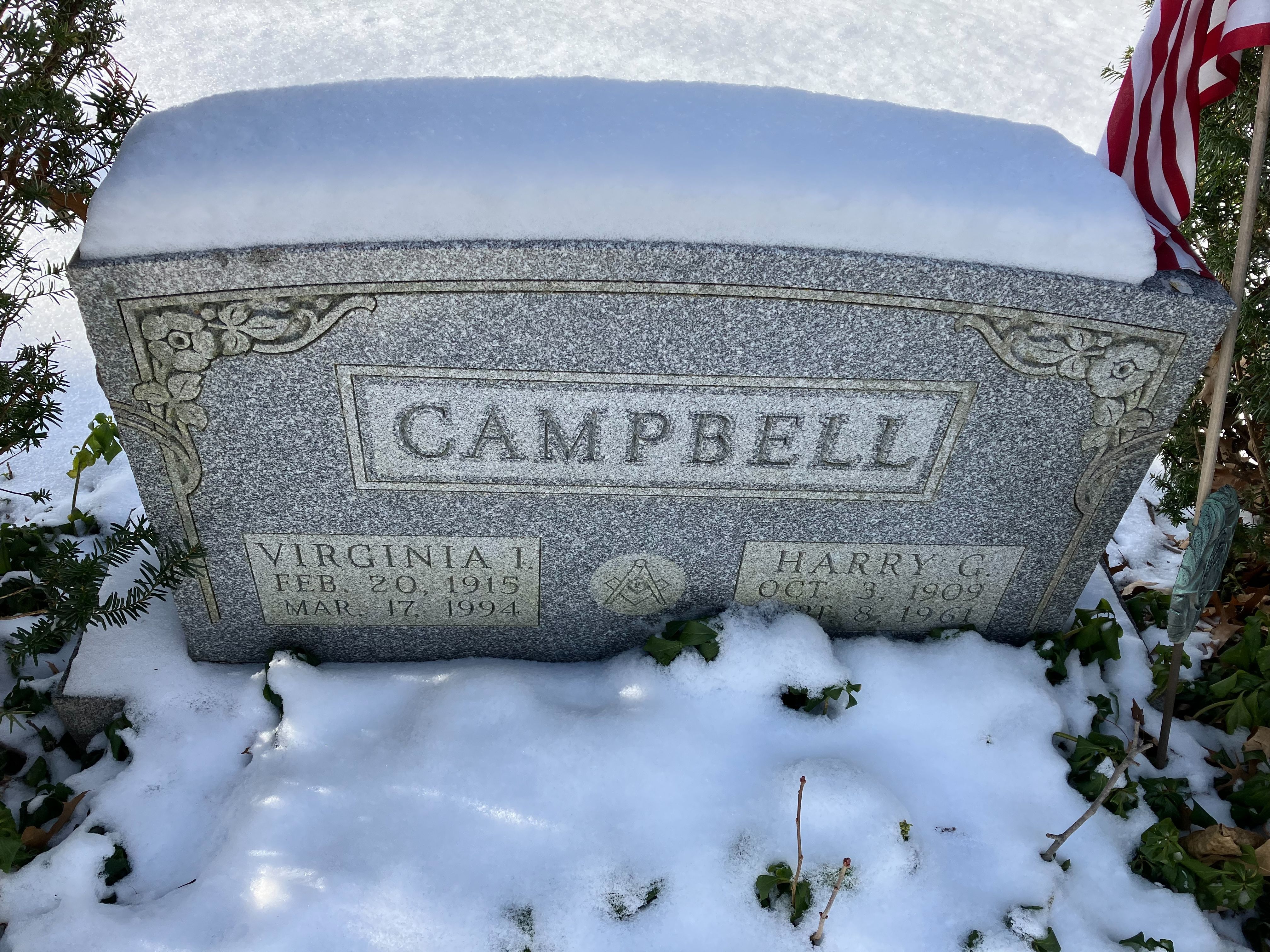 Headstone: Campbell - Virginia I. & Harry G.