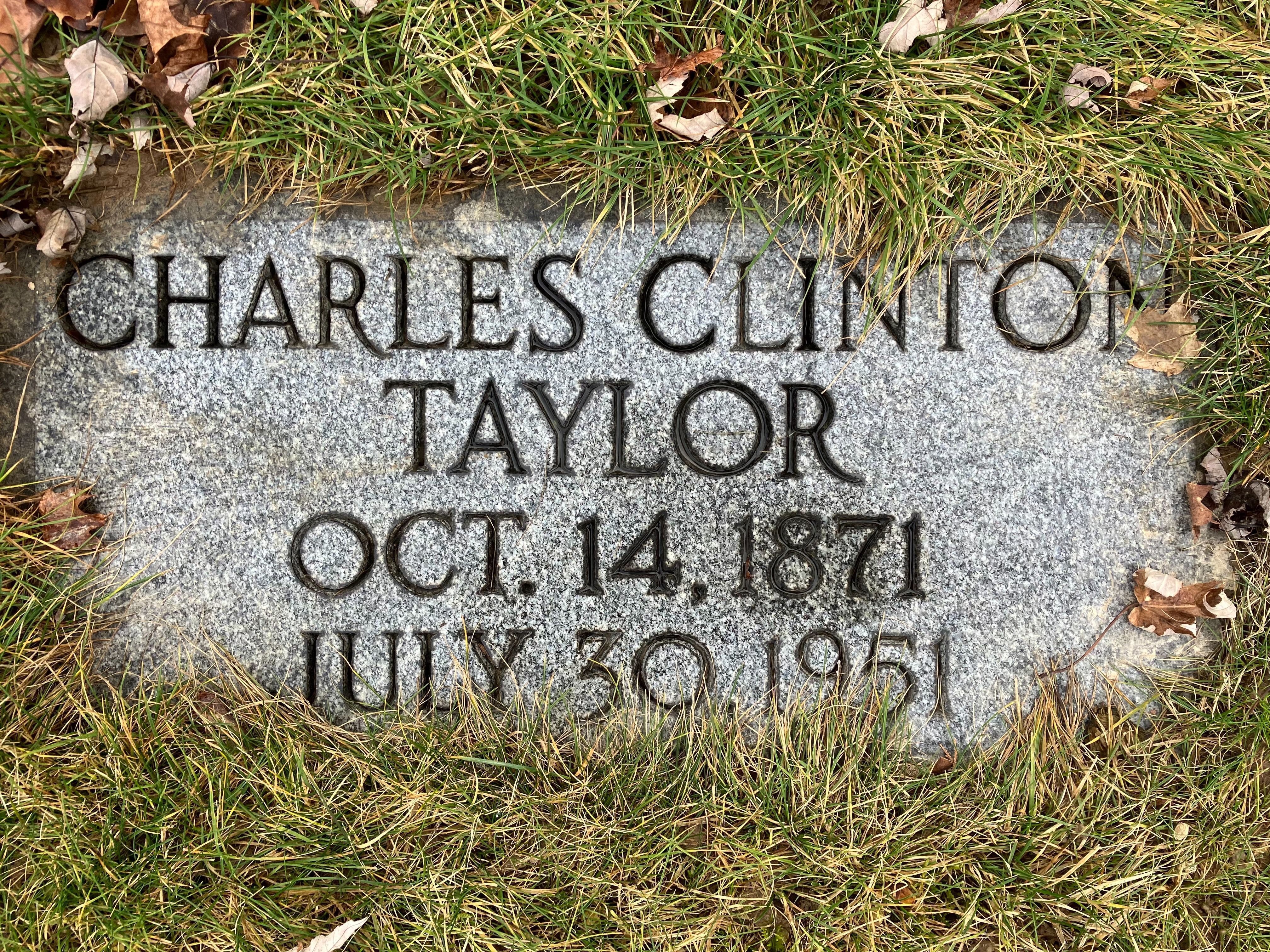Headstone: Charles Clinton Taylor