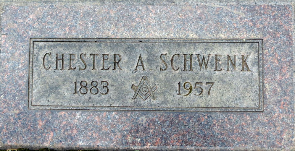 Headstone: Chester A Schwenk