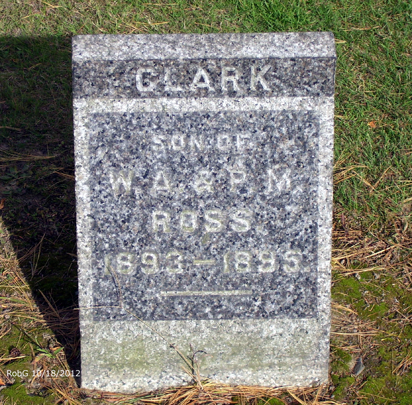 Headstone: Clark Ross