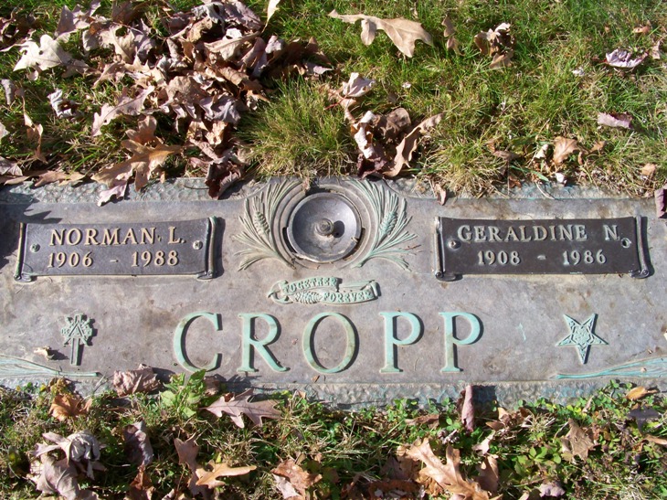 Headstone: Cropp - Normal L & Geraldine N