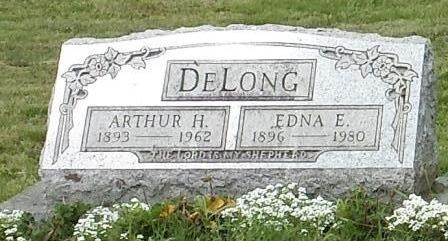 Headstone: DeLong - Arthur H & Edna E