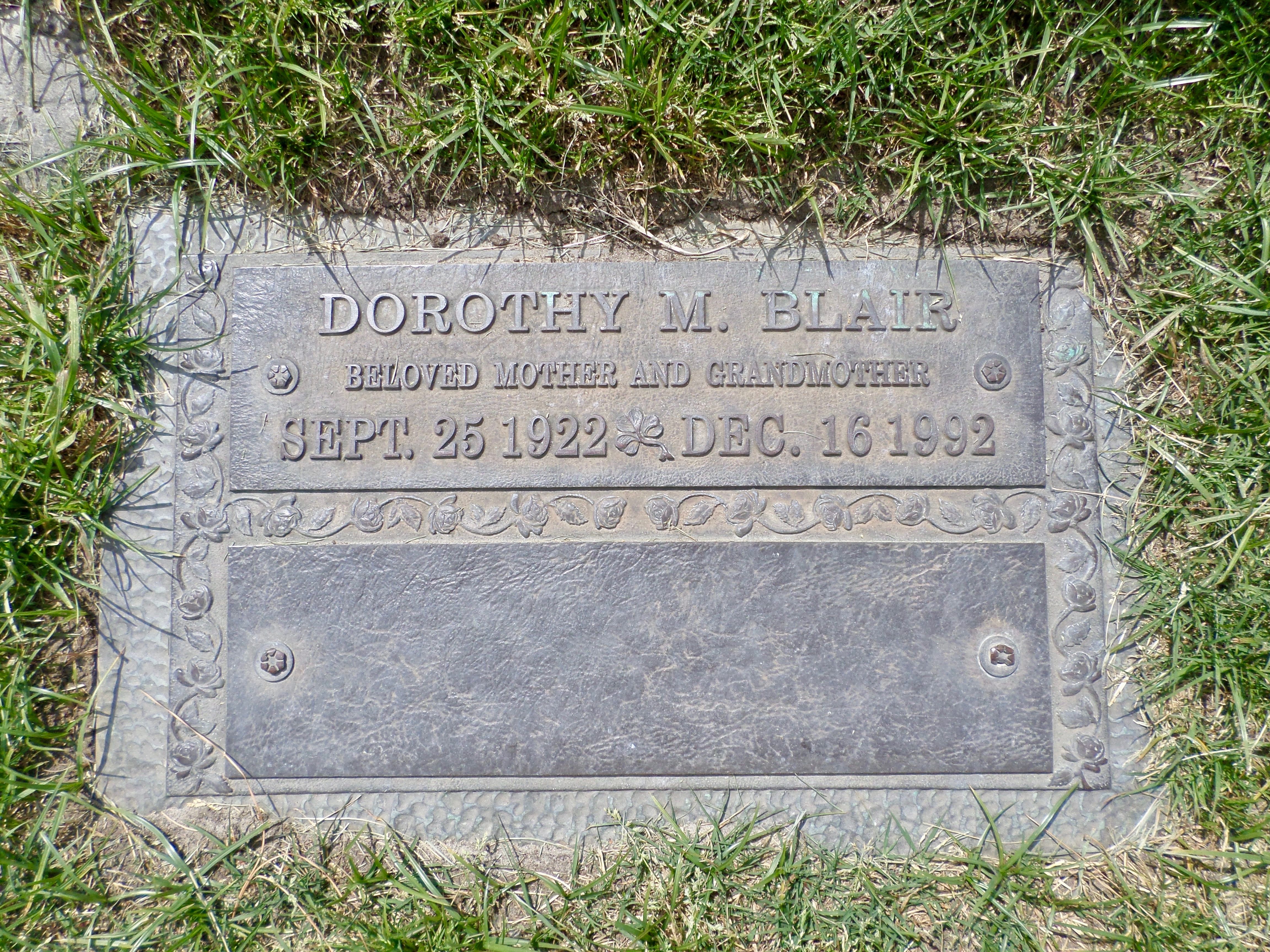 Headstone: Dorothy M