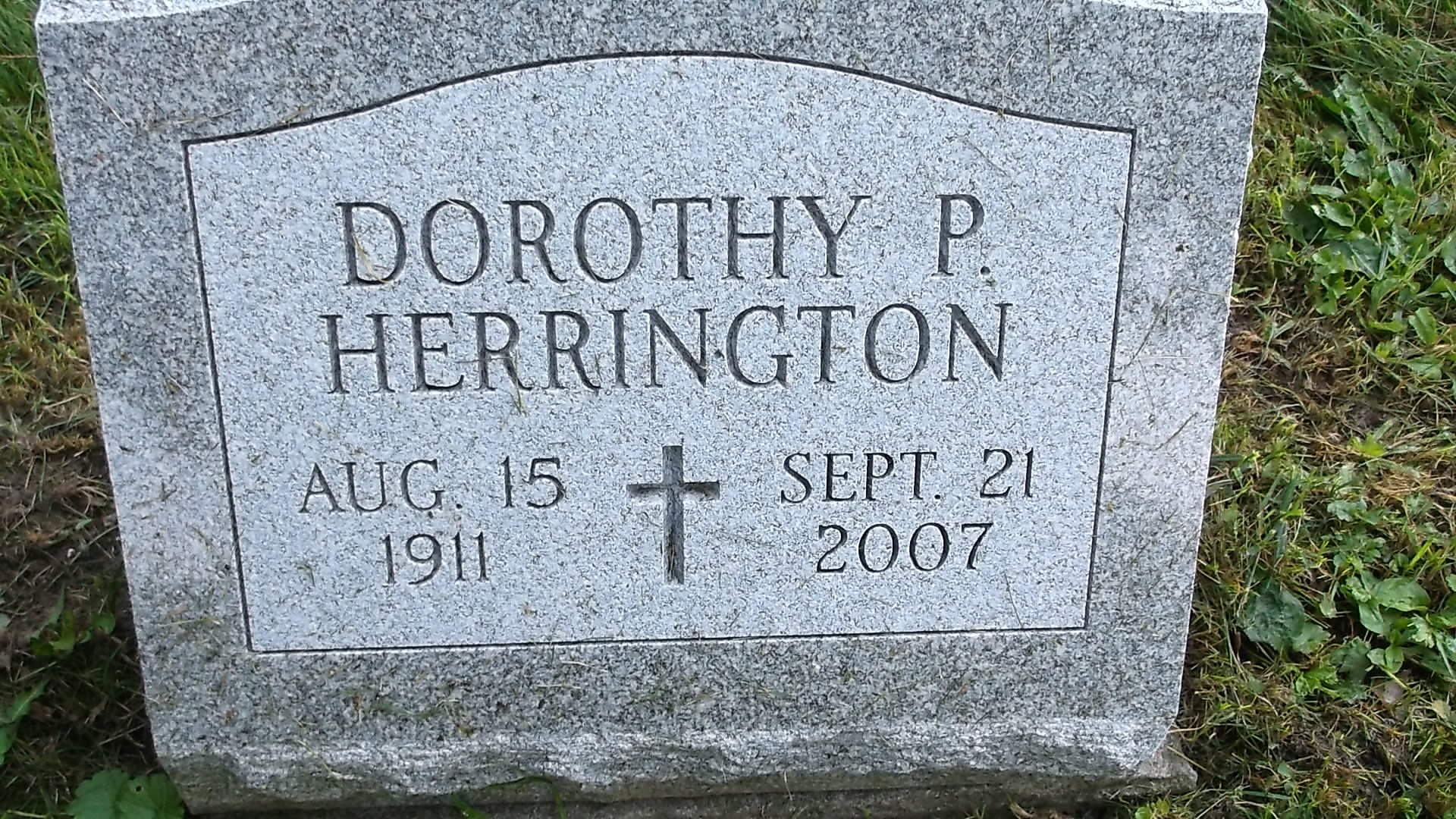Headstone: Dorothy P Herrington