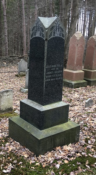 Headstone: Elizabeth J Shiner