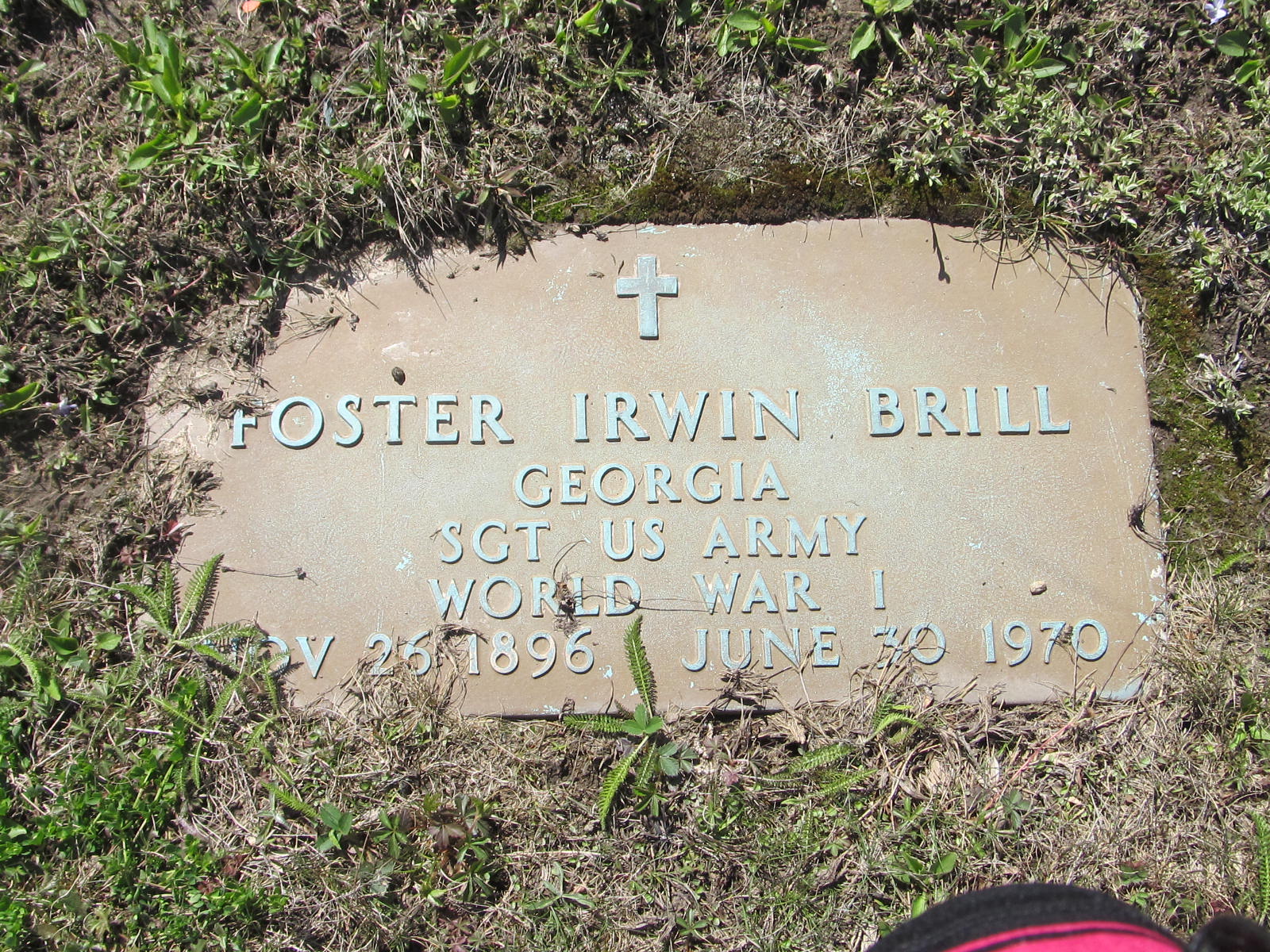 Headstone: Foster Irwin Brill