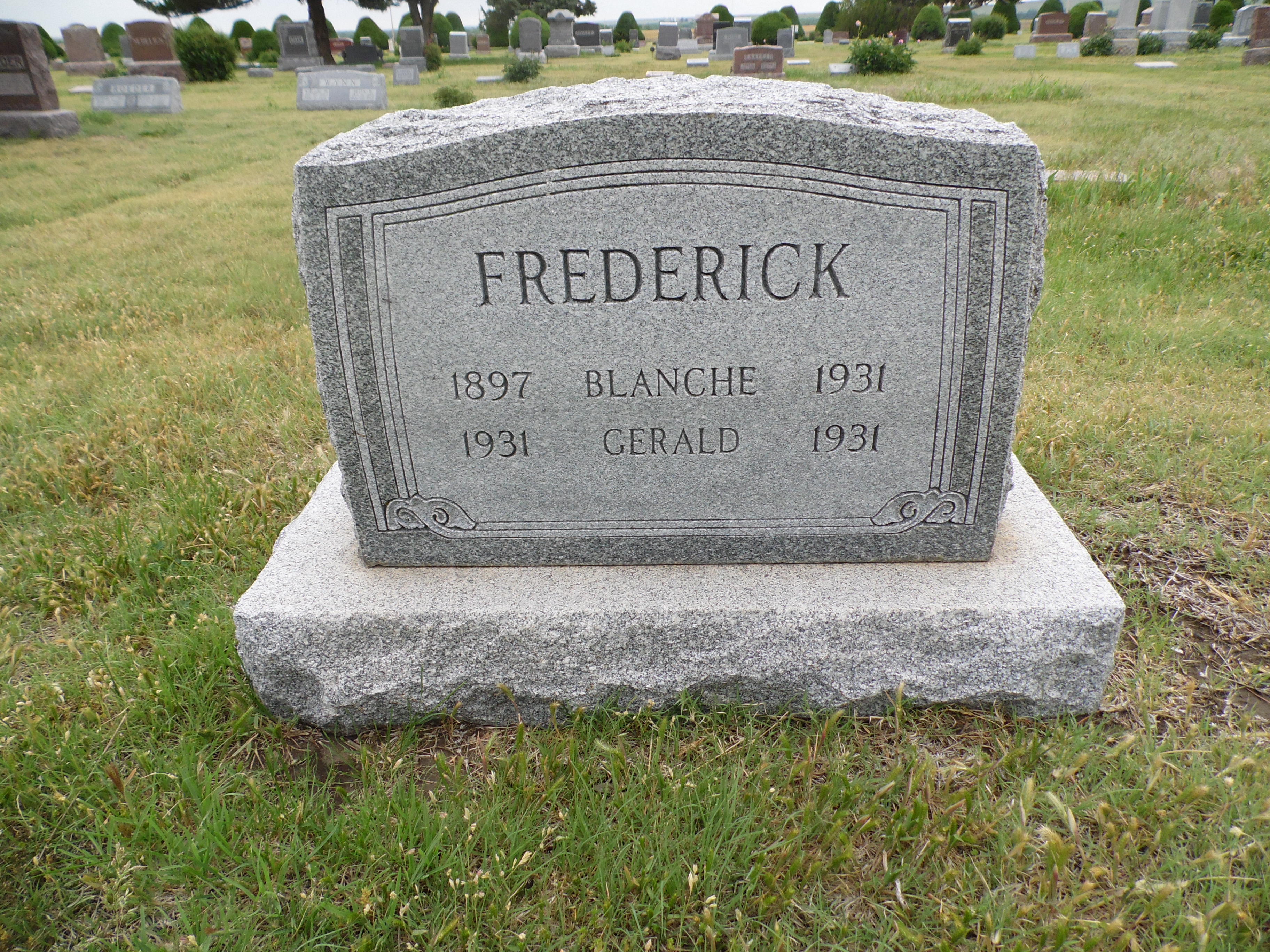 Headstone: Frederick - Blanche, Gerald