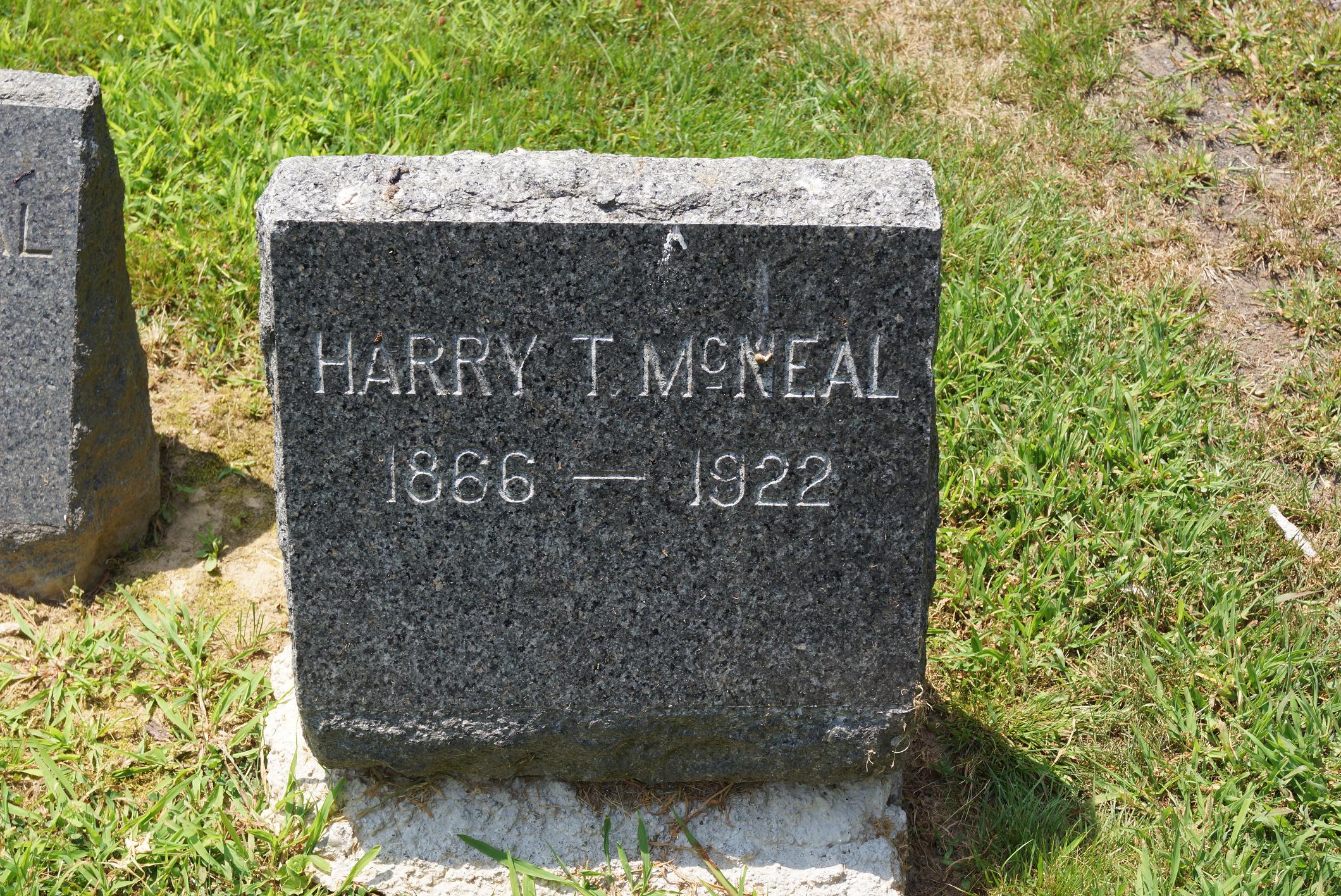 Headstone: Harry T McNeal