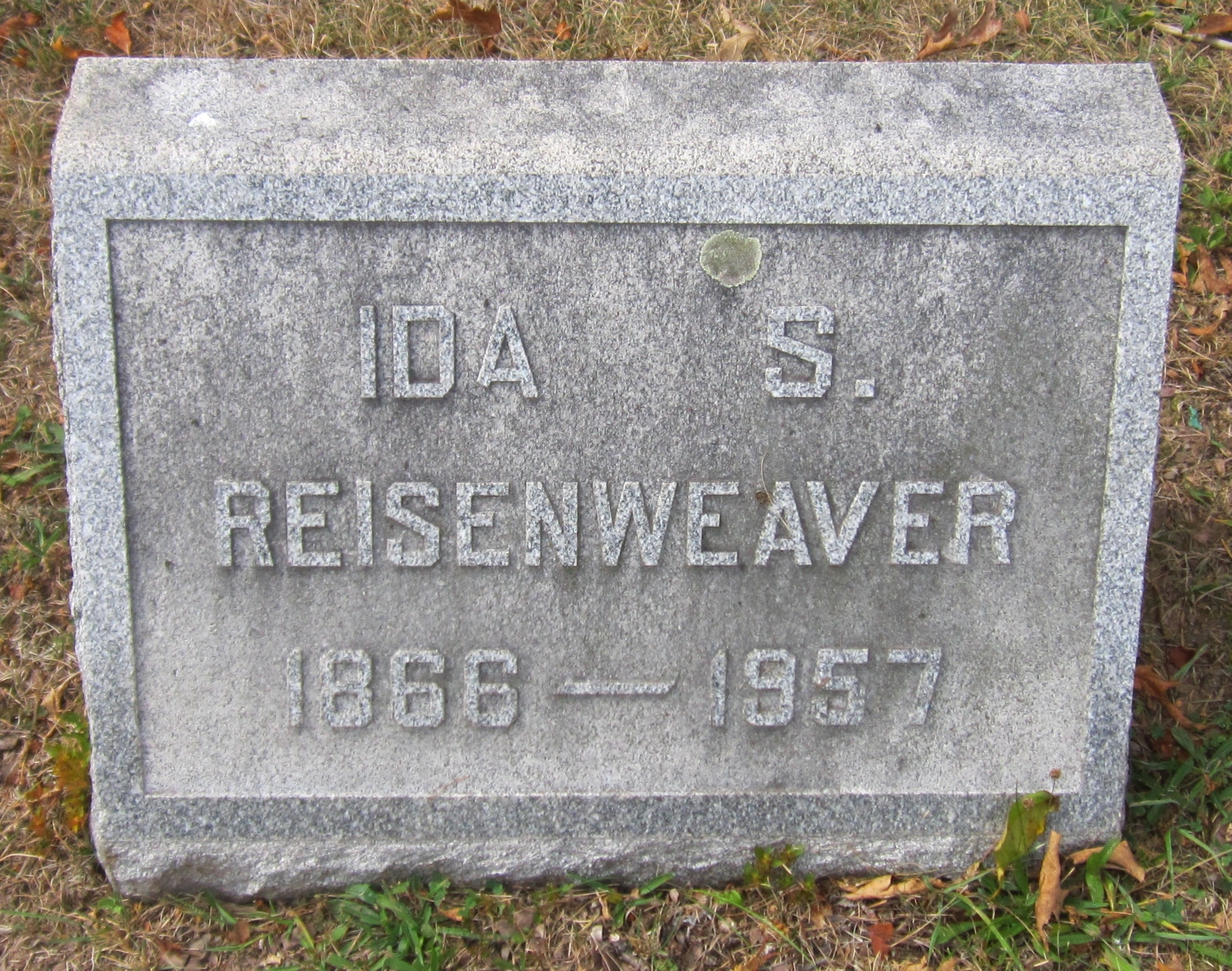 Headstone: Ida S Reisenweaver