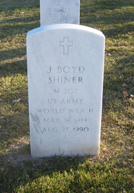 Headstone: J Boyd Shiner