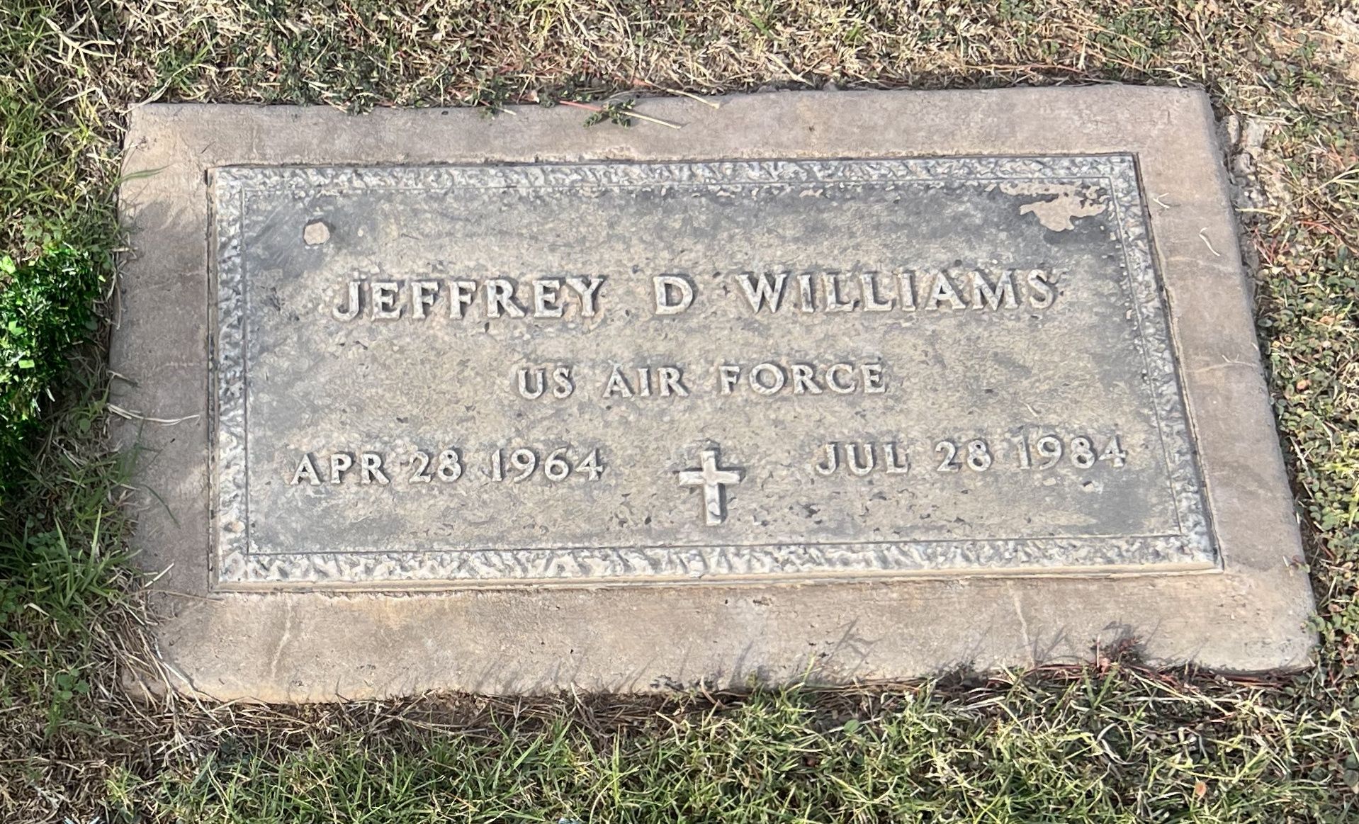 Headstone: Jeffrey David Williams