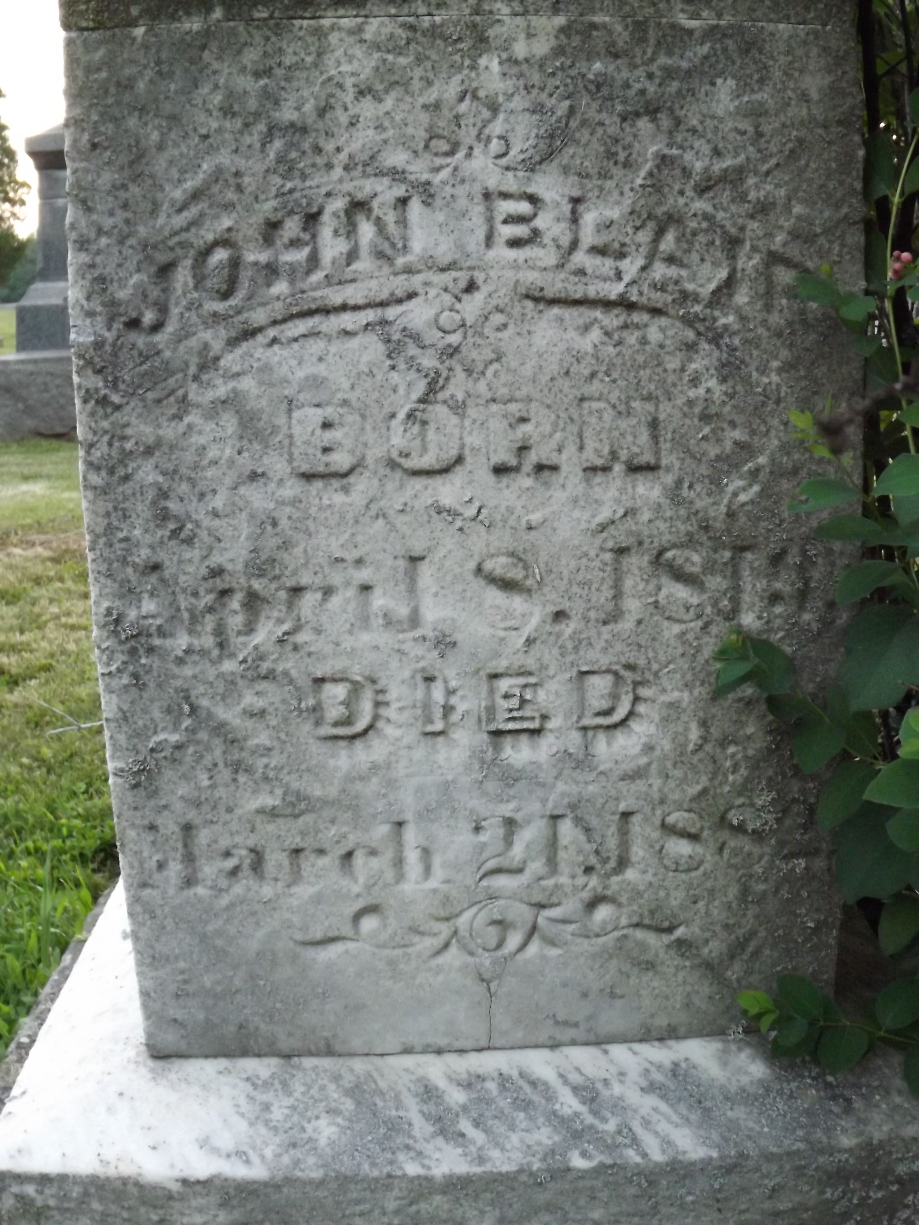 Headstone: John Blair