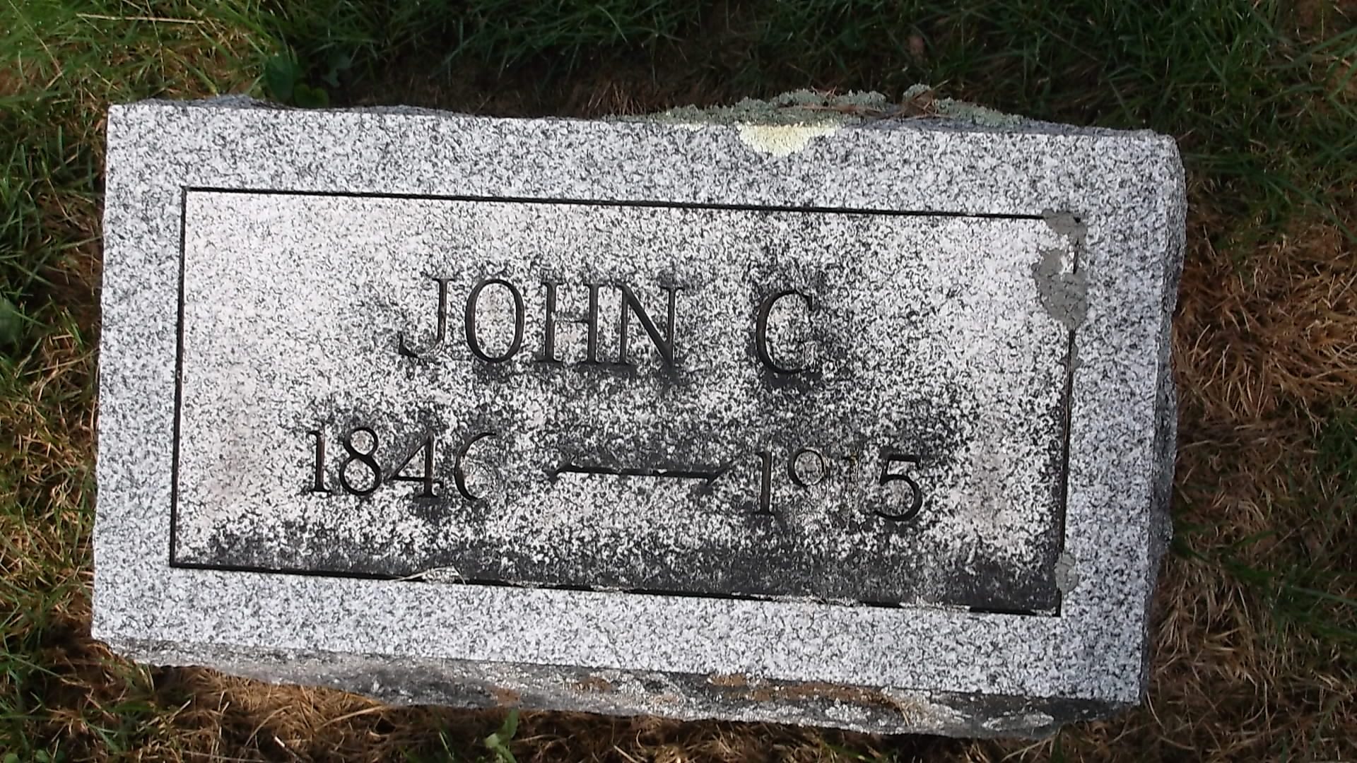 Headstone: John G Martin
