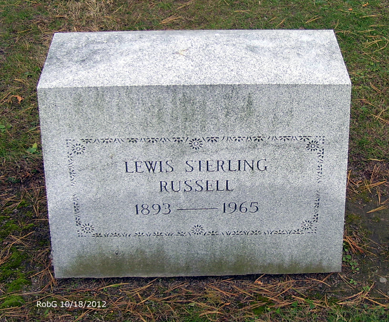 Headstone: Lewis Sterling Russell