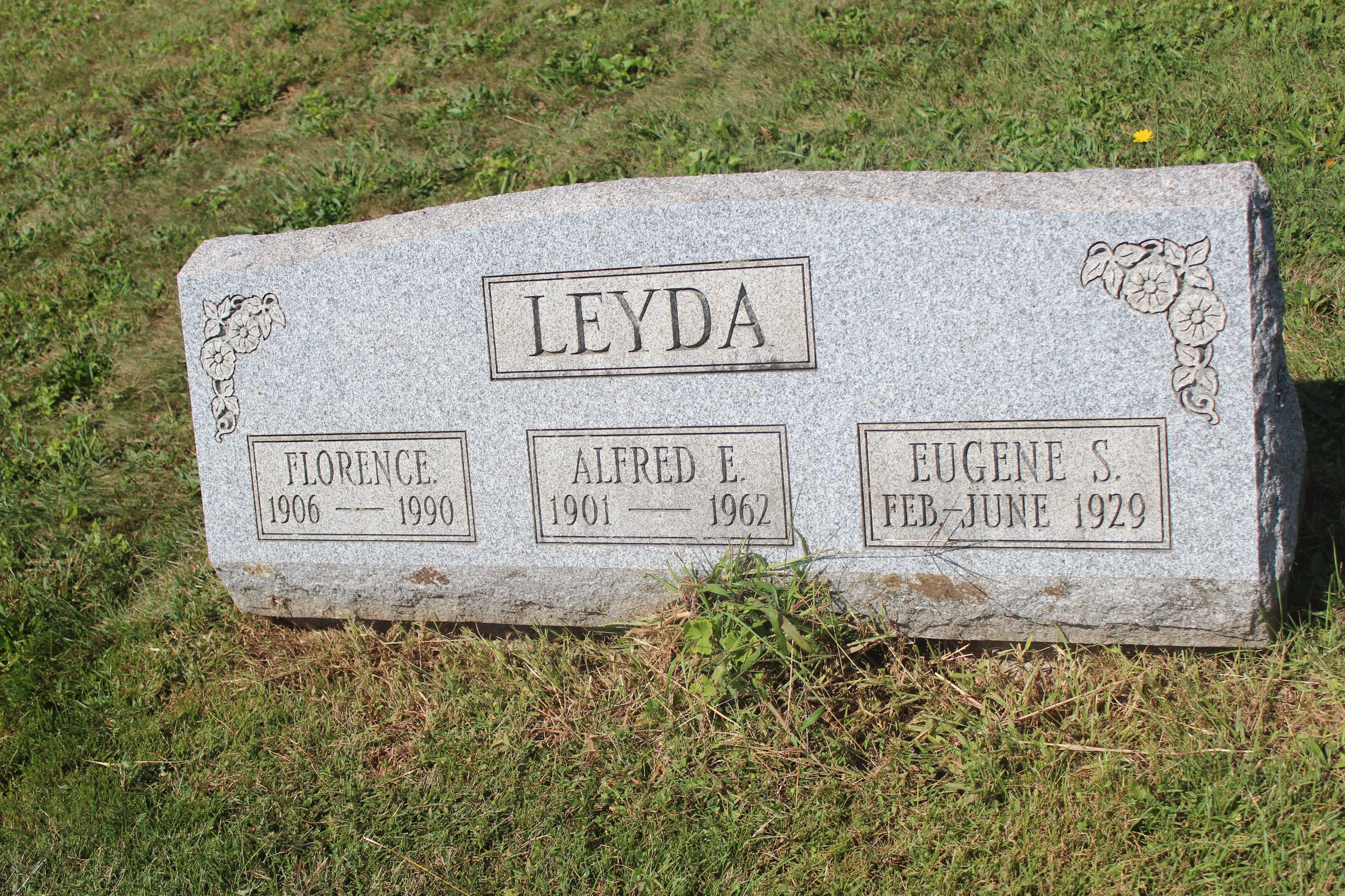 Headstone: Leyda - Florence & Alfred E & Eugene X.