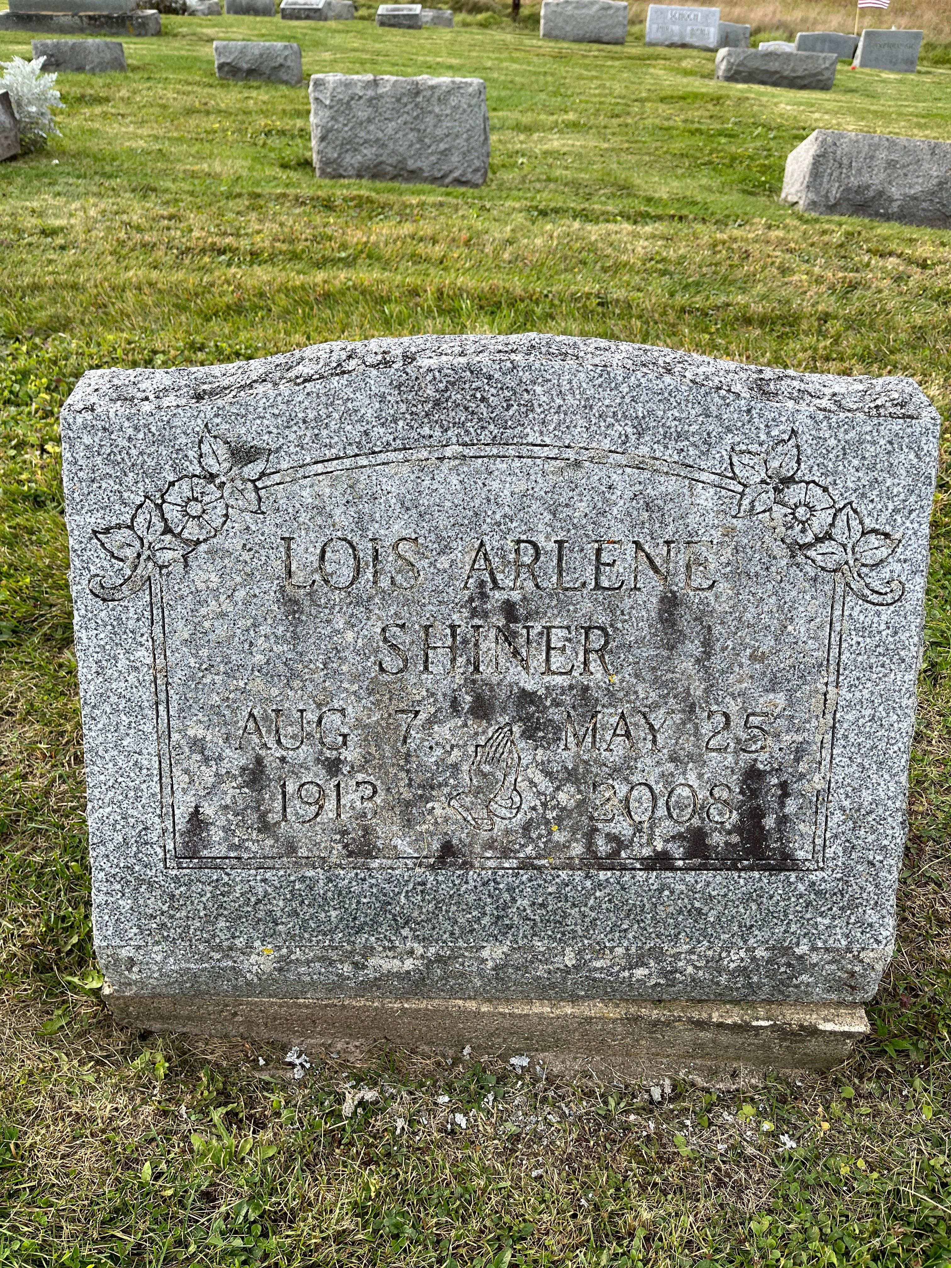 Headstone: Lois Arlene Shiner