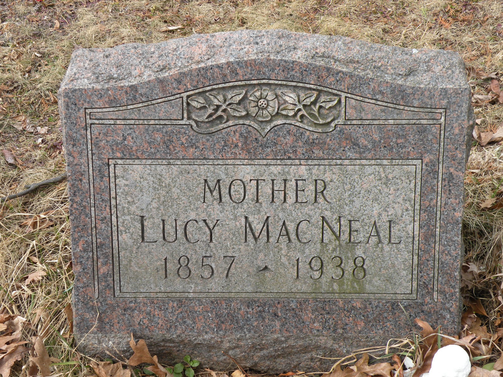 Headstone: Lucy MacNeal