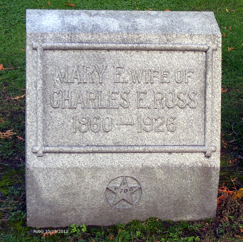 Headstone: Mary E Ross