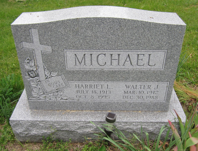 Headstone: Michael - Harriet L & Walter J