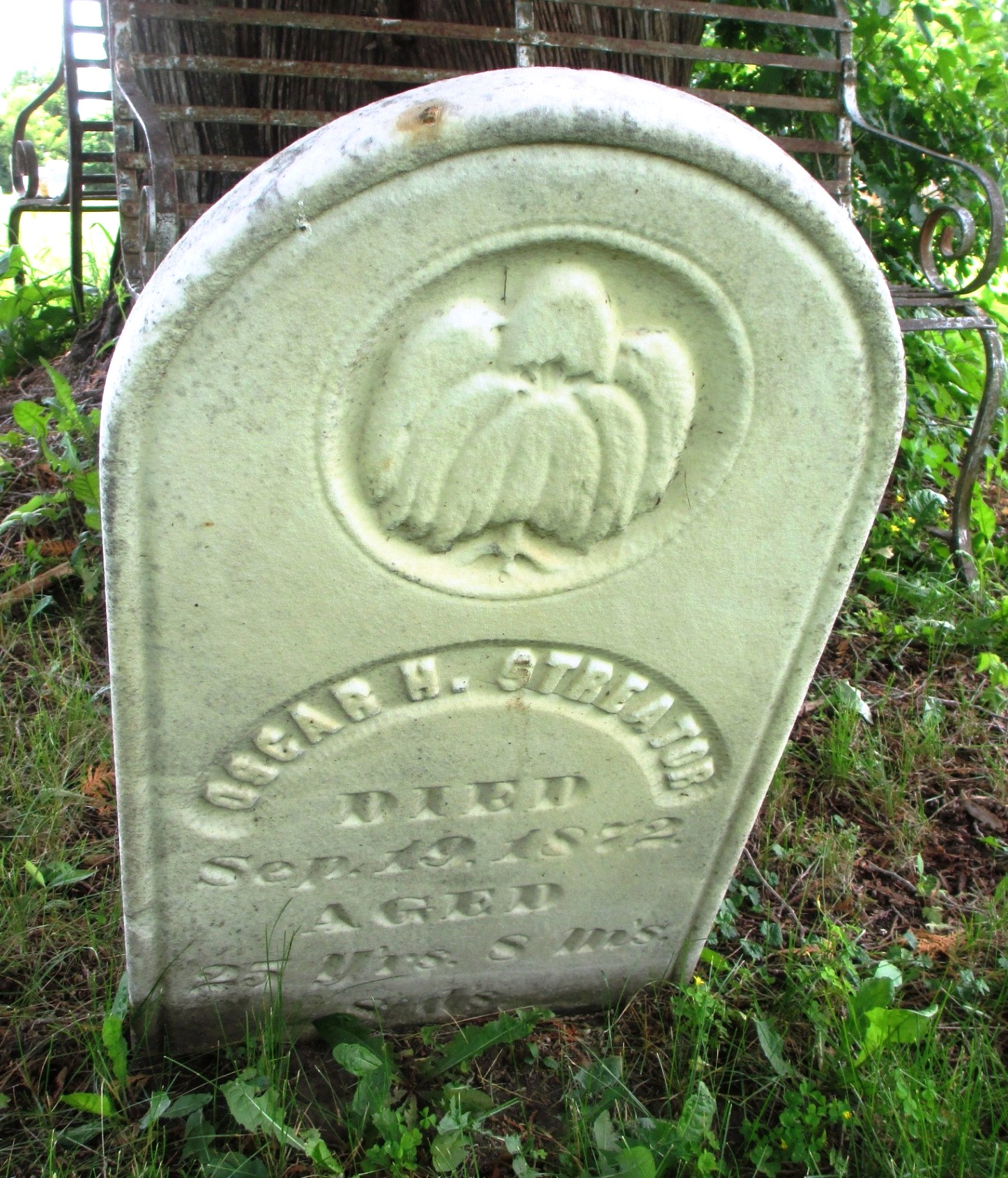Headstone: Oscar H. Streator