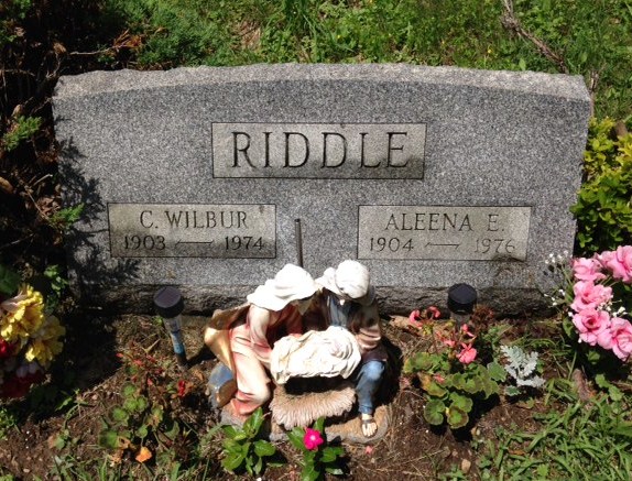 Headstone: Riddle - C. Wilbur & Alenna E