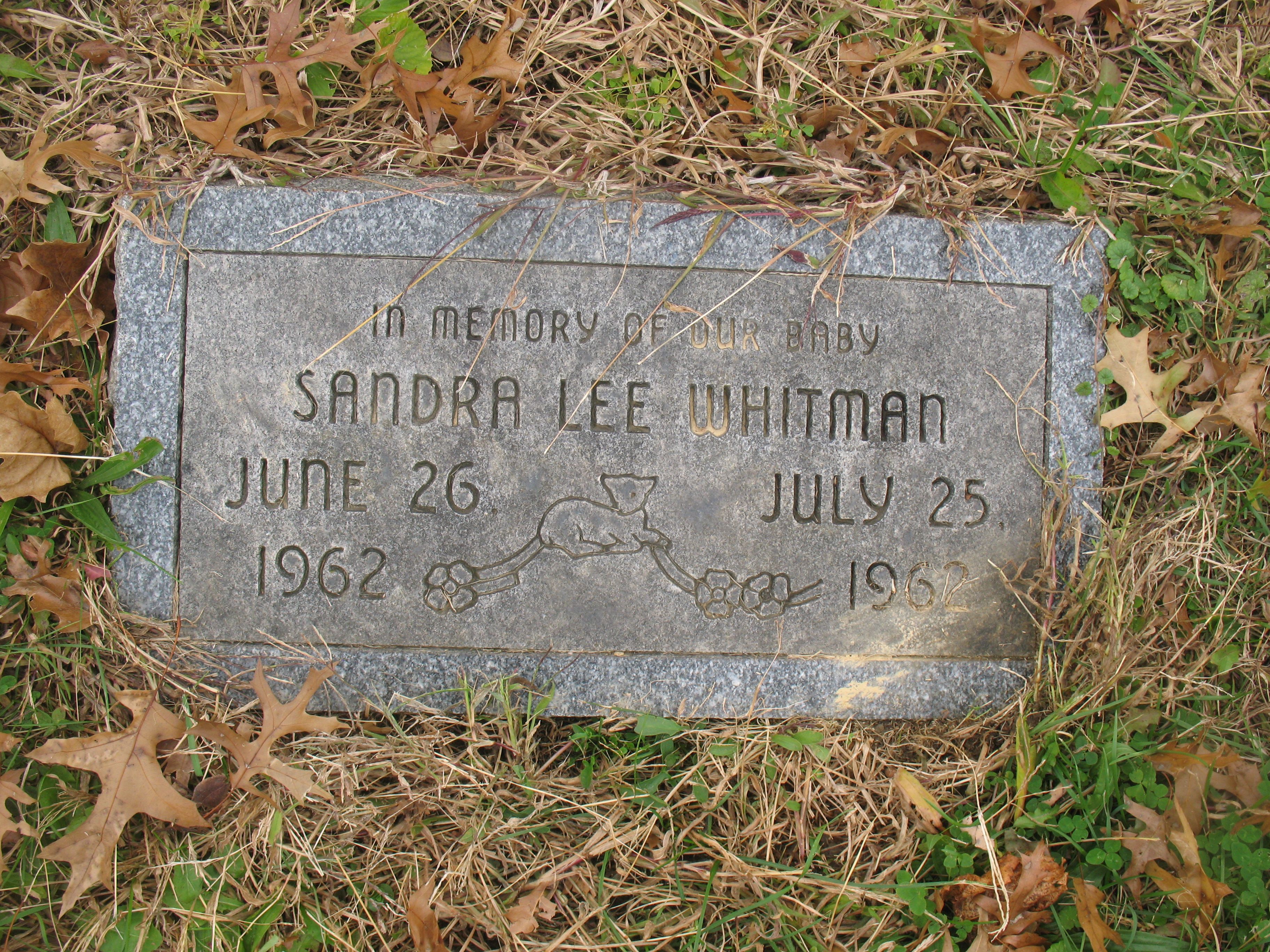 Headstone: Sandra Lee Whitman