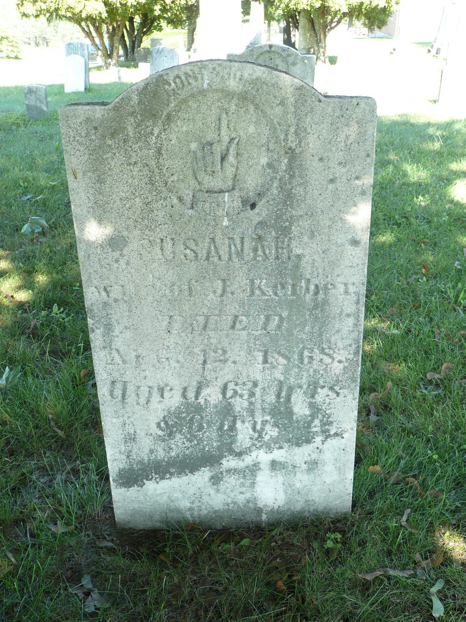 Headstone: Susanah Keiber