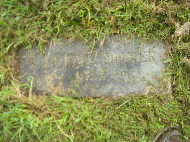 Headstone:  W. Curtiss Shiner