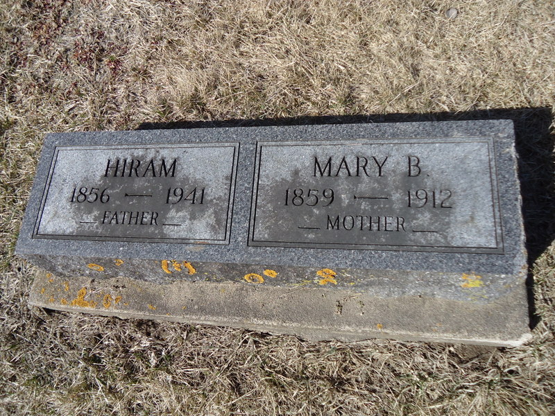 Headstone: Wagner - Hiram & Mary B.