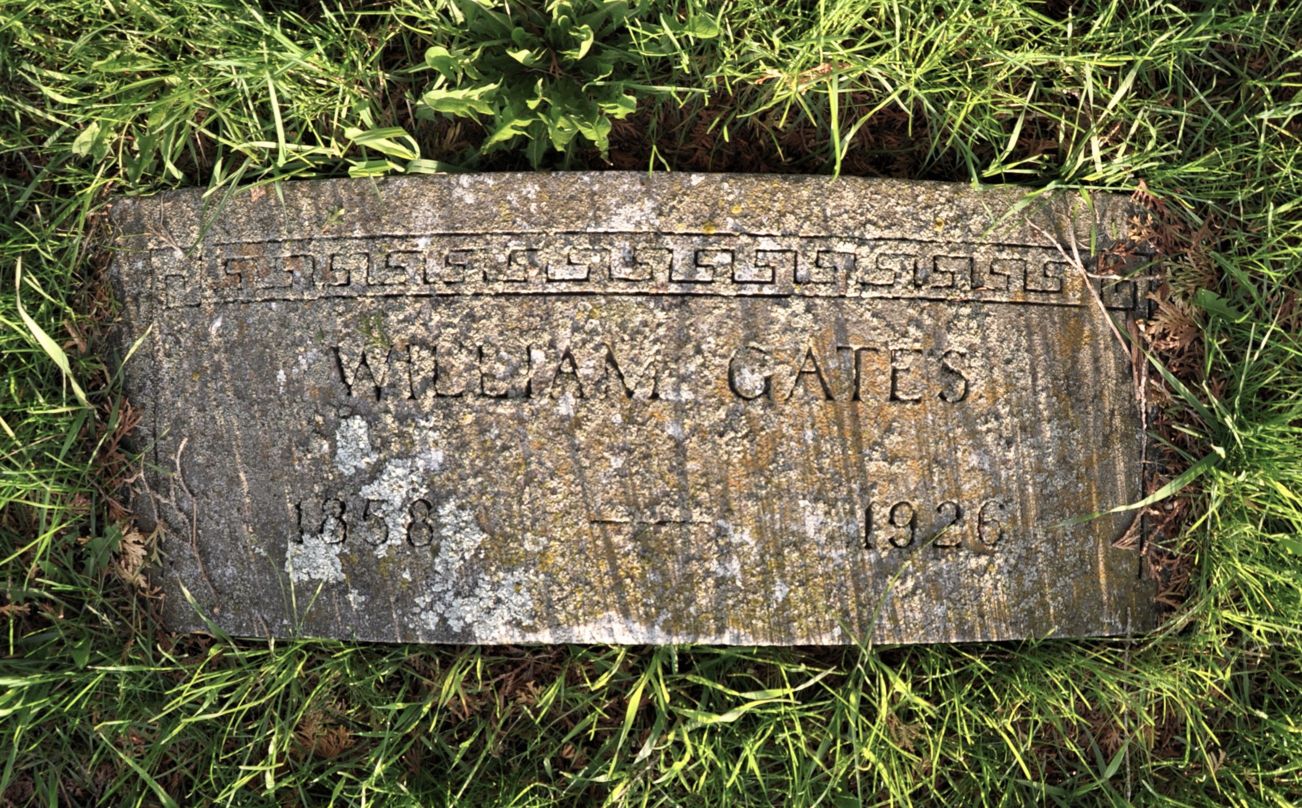 Headstone: William Gates