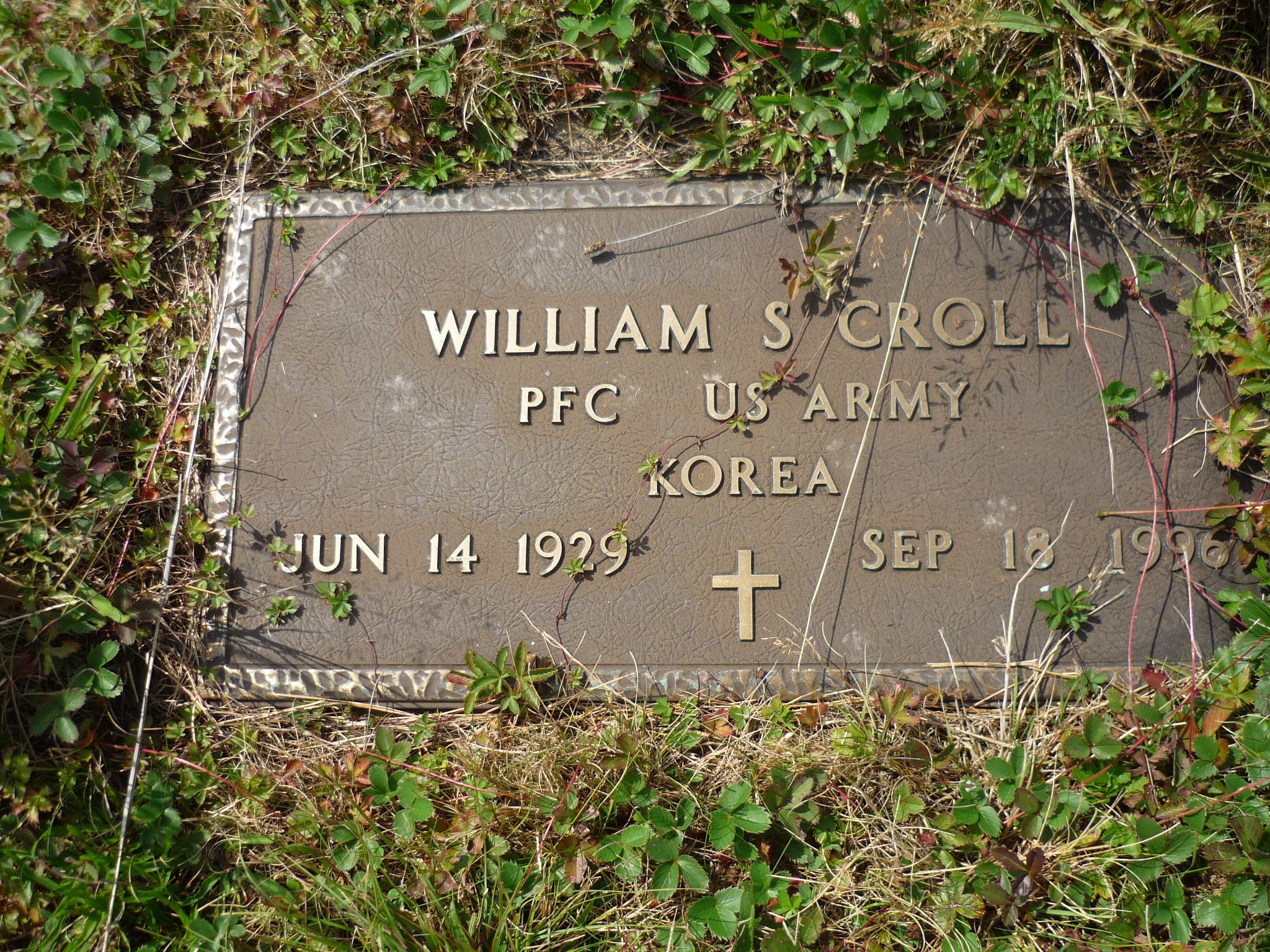 Headstone: William S Croll