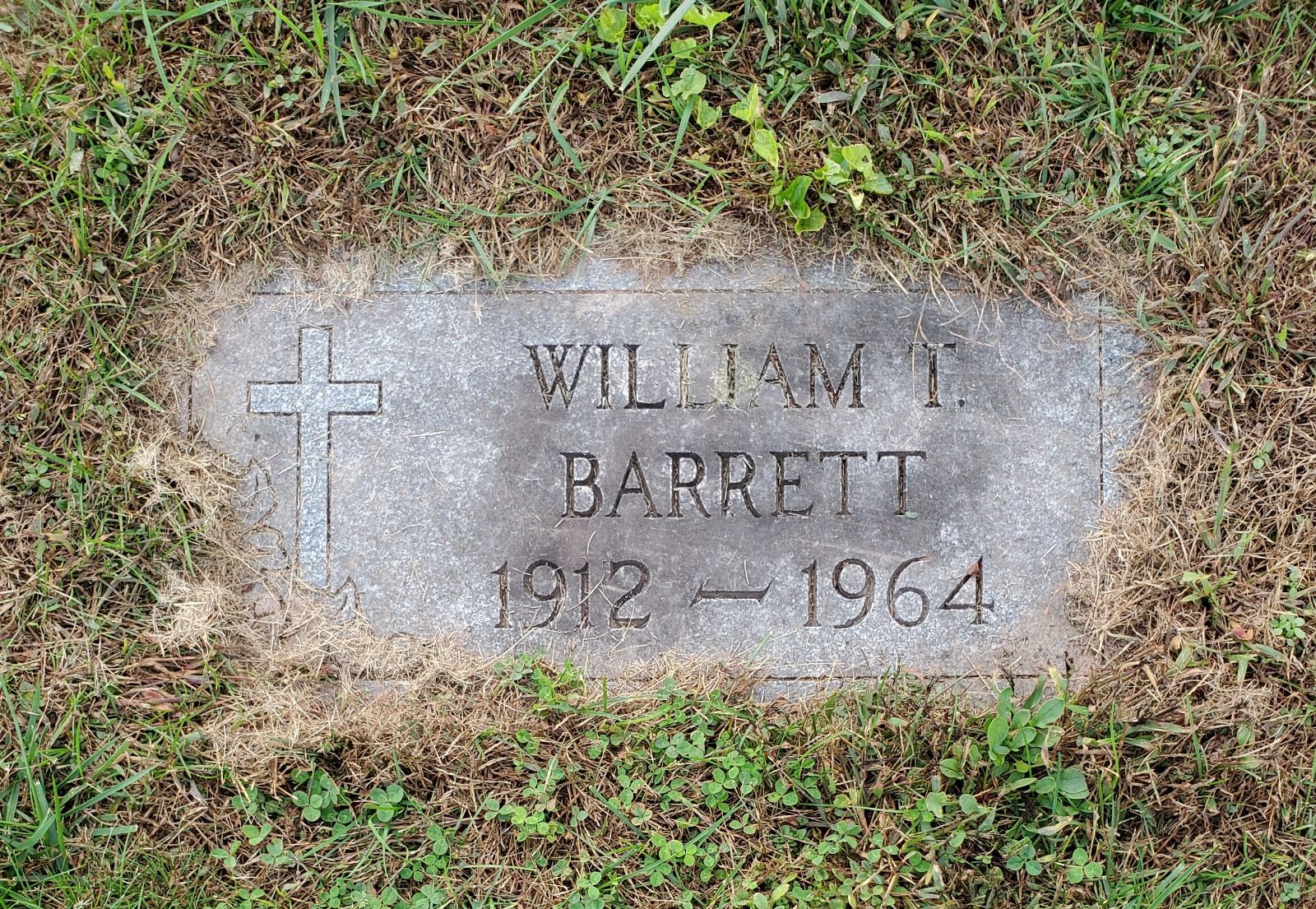 Headstone: William T Barrett