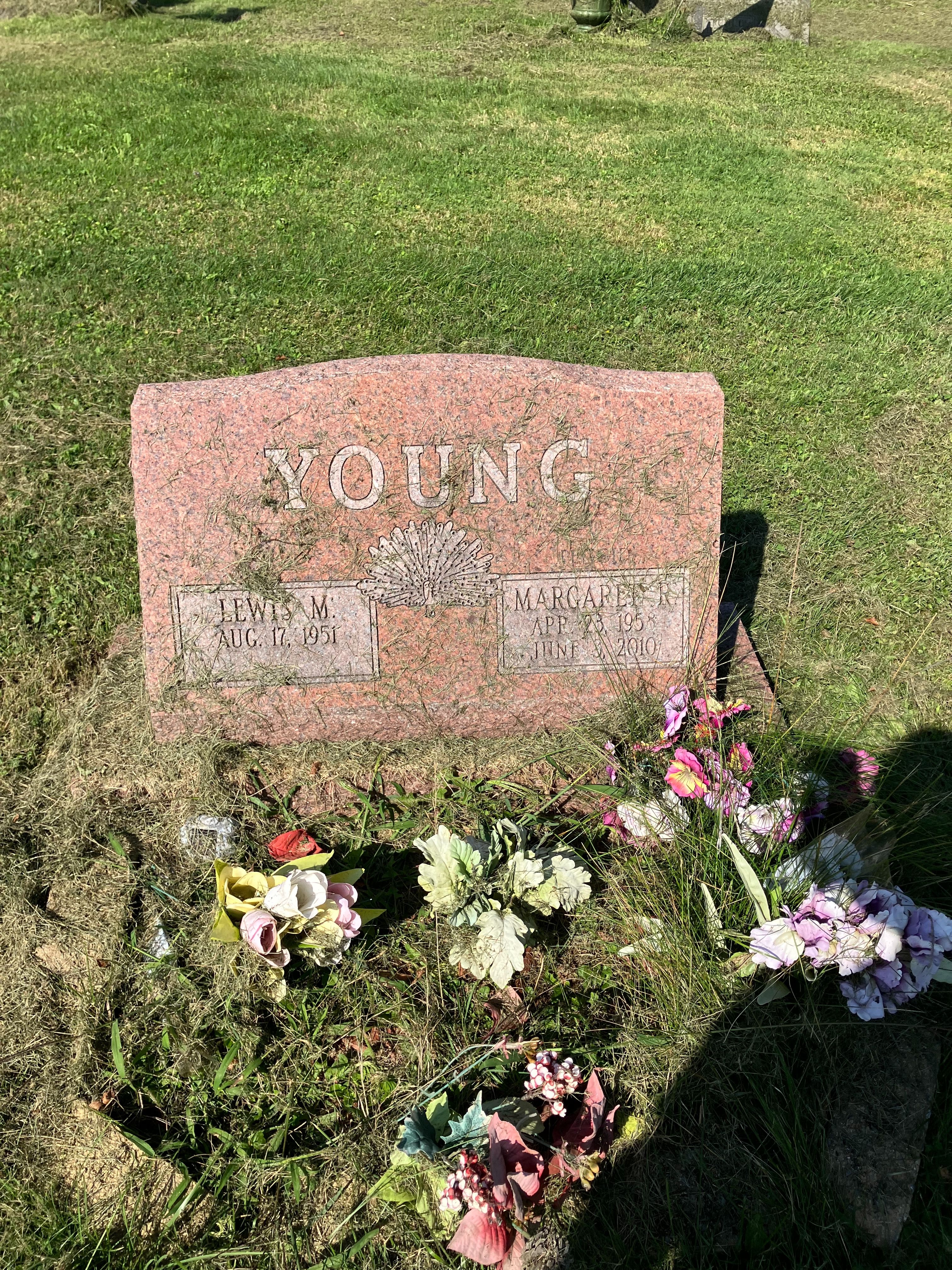 Headstone: Young - Lewis M & Margaret R