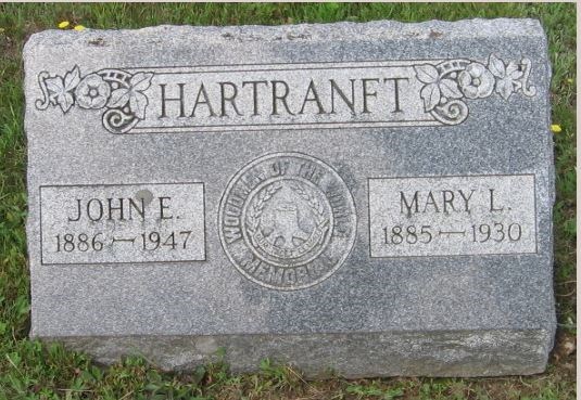 John Edward Hartranft headstone