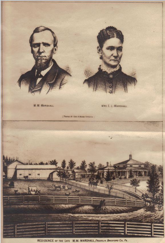 Matthew M Marshall and Elizabeth L Dodge Marshall and Homestead